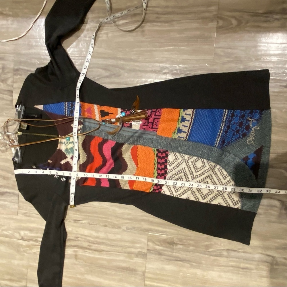 Anthropologie DESIGUAL patchwork dress w hippy vibe - Picture 3 of 7